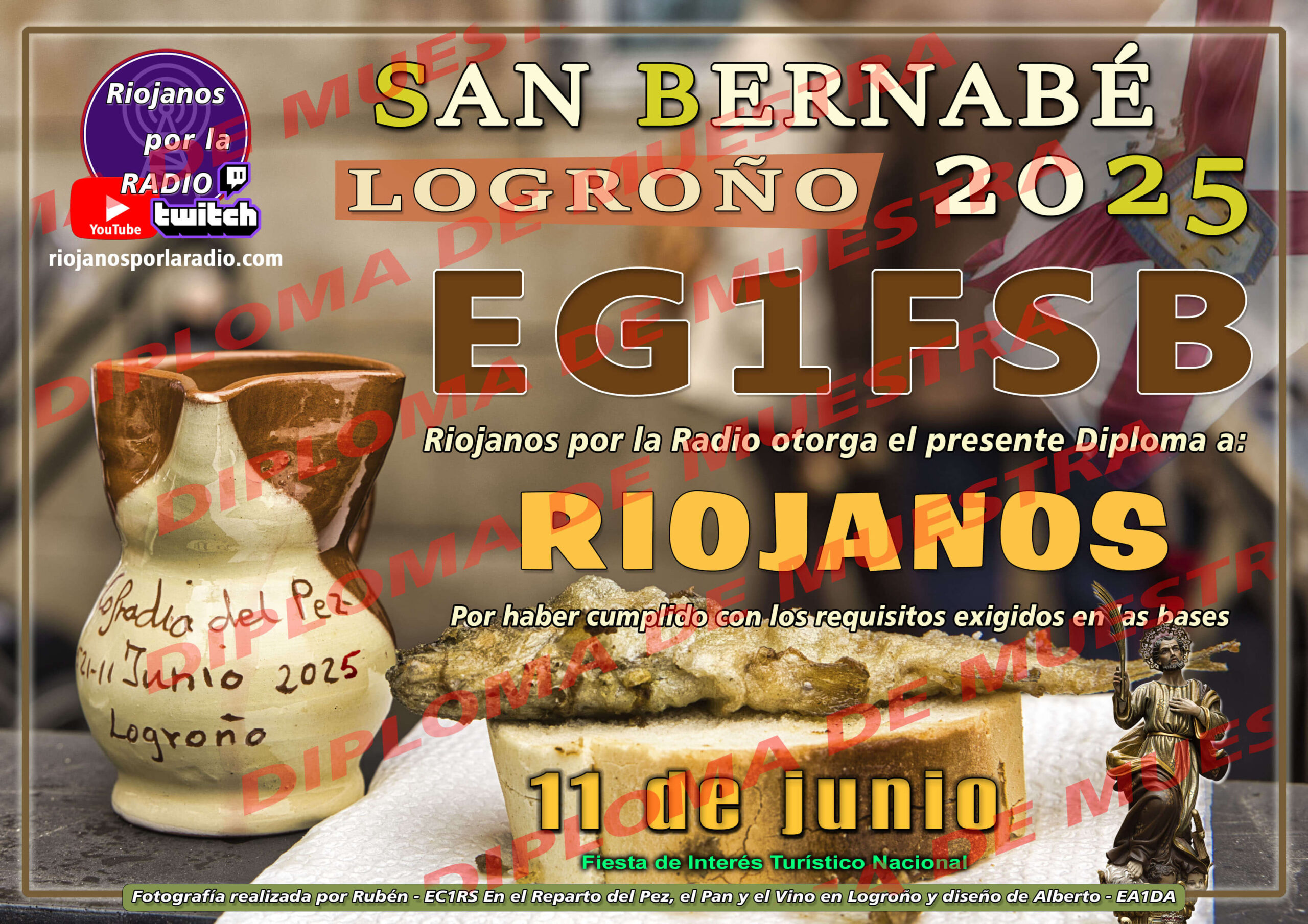 6º DIPLOMA FIESTAS DE SAN BERNABÉ